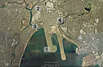 Google Earth image, Sydney Airport