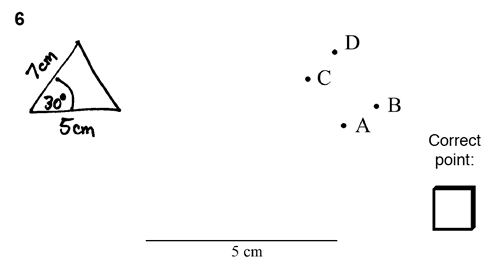 A scaffolded approach to constructing triangles.