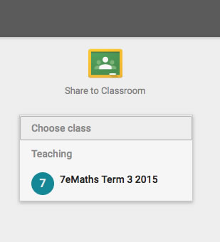 Share to Google Classroom Screenshot