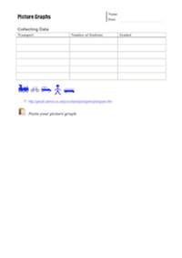 Screenshot of Picture Graphs worksheet